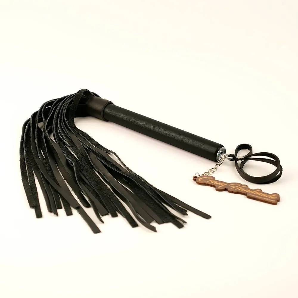 плеть pinkrabbit из натуральной кожи, с черной ручкой в Москве