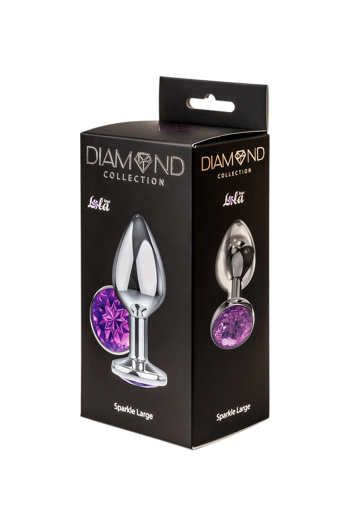 Анальная пробка Diamond Purple Sparkle Large 4010-05Lola