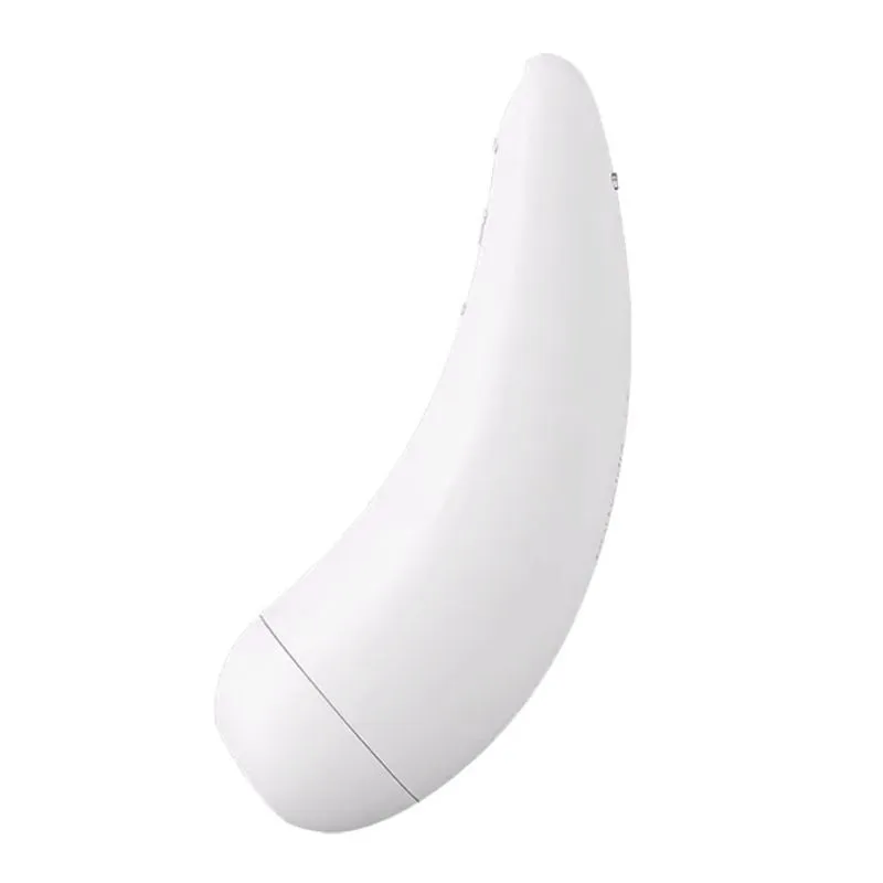 вакуум-волновой бесконтактный стимулятор клитора satisfyer curvy 2+, белый в Москве