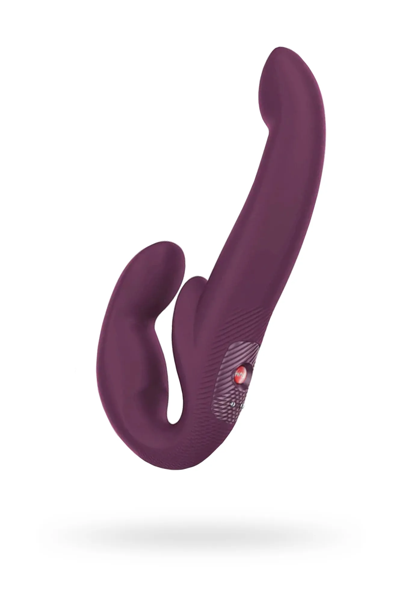 анатомический безремневой страпон fun factory share vibe pro , силикон, бордовый в Москве