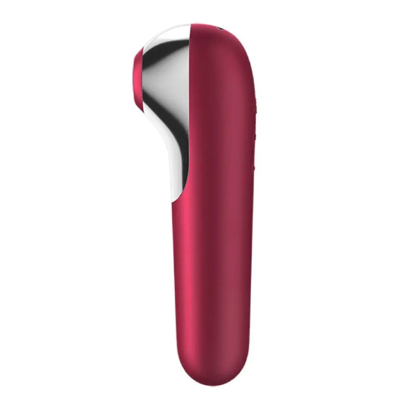 вакуум-волновой бесконтактный стимулятор клитора satisfyer dual love, красный в Москве
