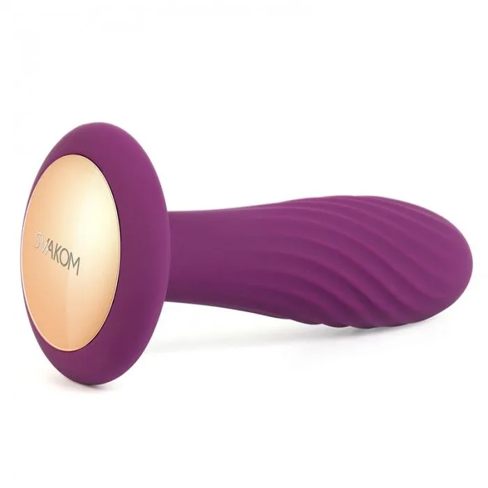 анальная пробка ребристая svakom bella, фиолетовая в Москве