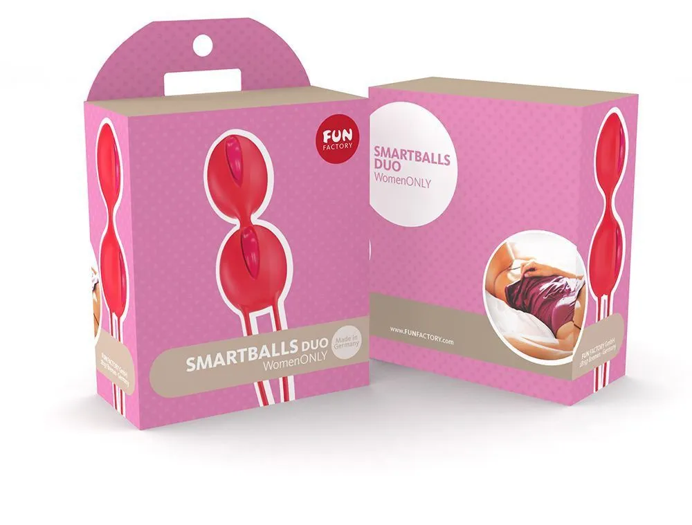 вагинальные шарики fun factory smartballs duo, ярко-оранжевые в Москве