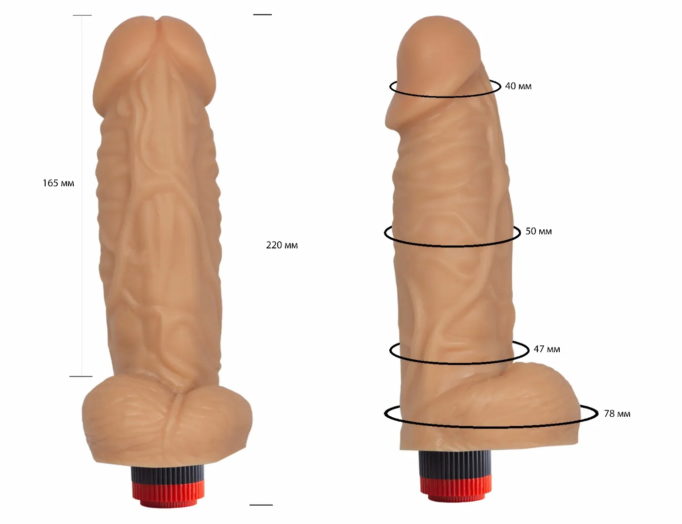 вибромассажер-реалистик в ламинате (конг) 115500ru в Москве