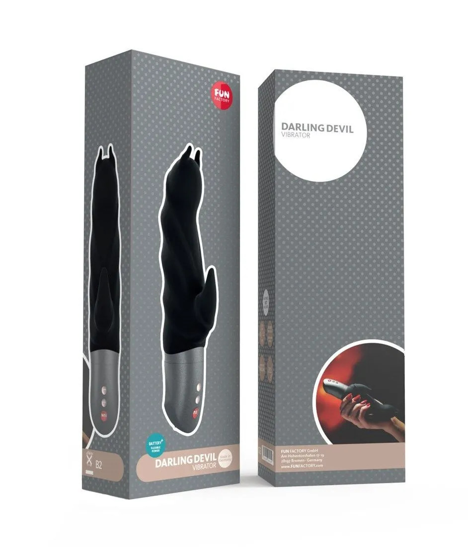 вибратор fun factory darling devil battery plus, черный в Москве
