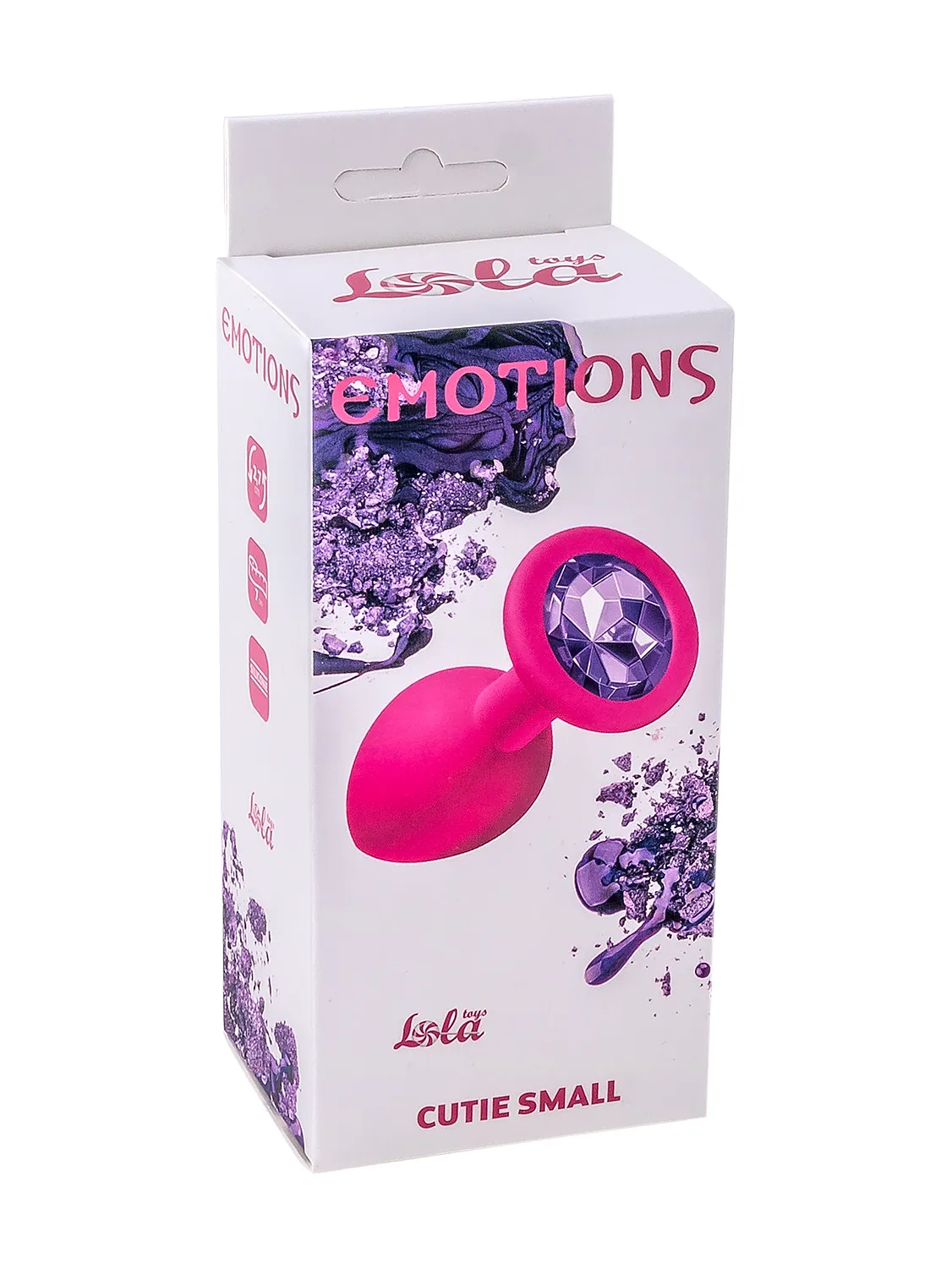 анальная пробка emotions cutie small pink dark purple crystal 4011-01lola в Москве