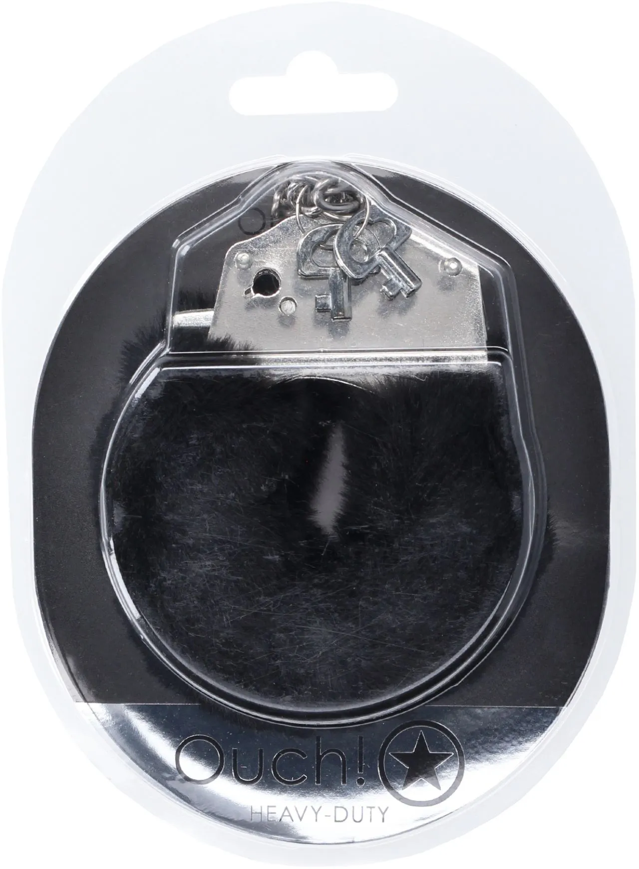 наручники для эротических игр heavy-duty fluffy handcuffs - black в Москве