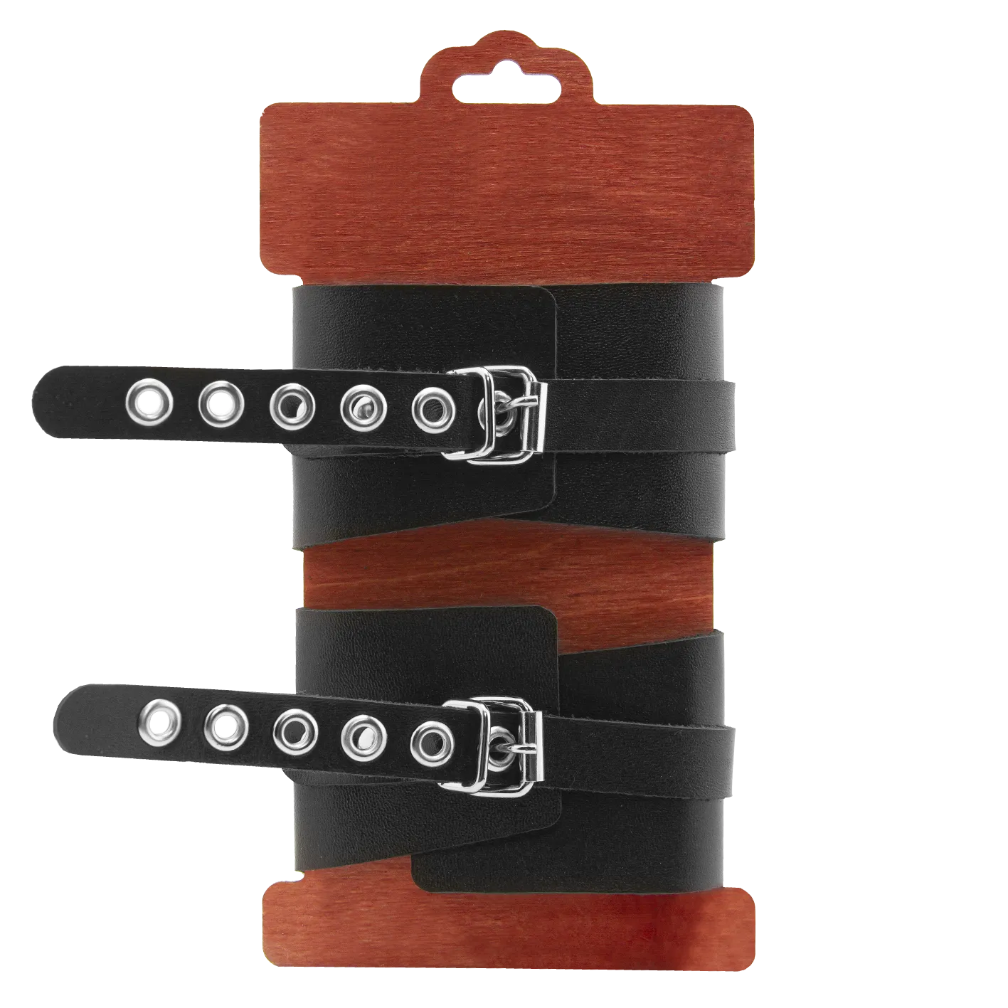 оковы pinkrabbit из черной кожи с белым декором в Москве