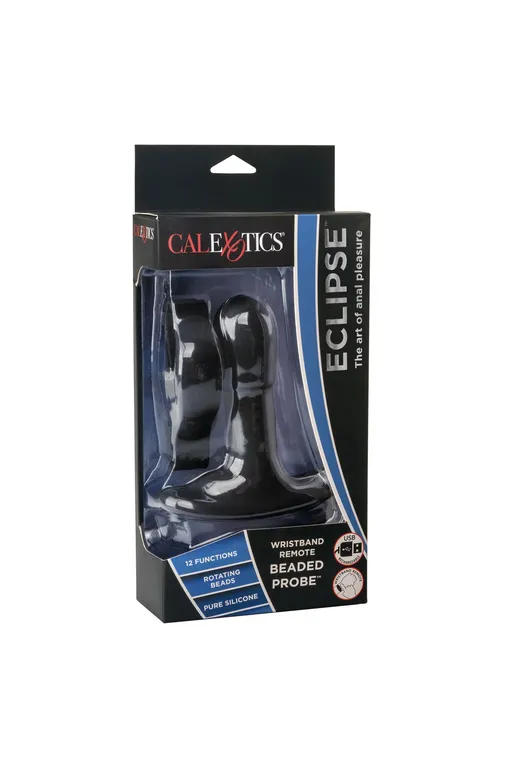 перезарежаемый анальный стимулятор beaded probe с функцией "ротации" и управлением с браслета в Москве