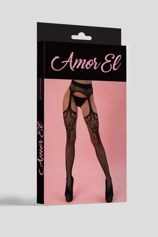 Эротическое чулки с поясом palma (s/l) черные в Москве