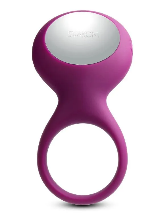 виброкольцо со стимулятором svakom tyler, фиолетовое в Москве