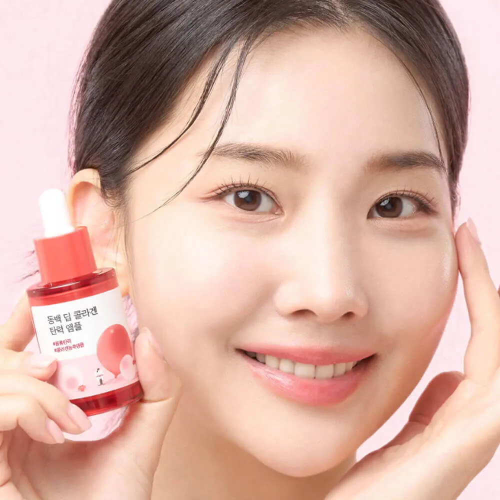 round lab camellia deep collagen firming ampoule, укрепляющая коллагеновая ампула с камелией 30 мл в Москве