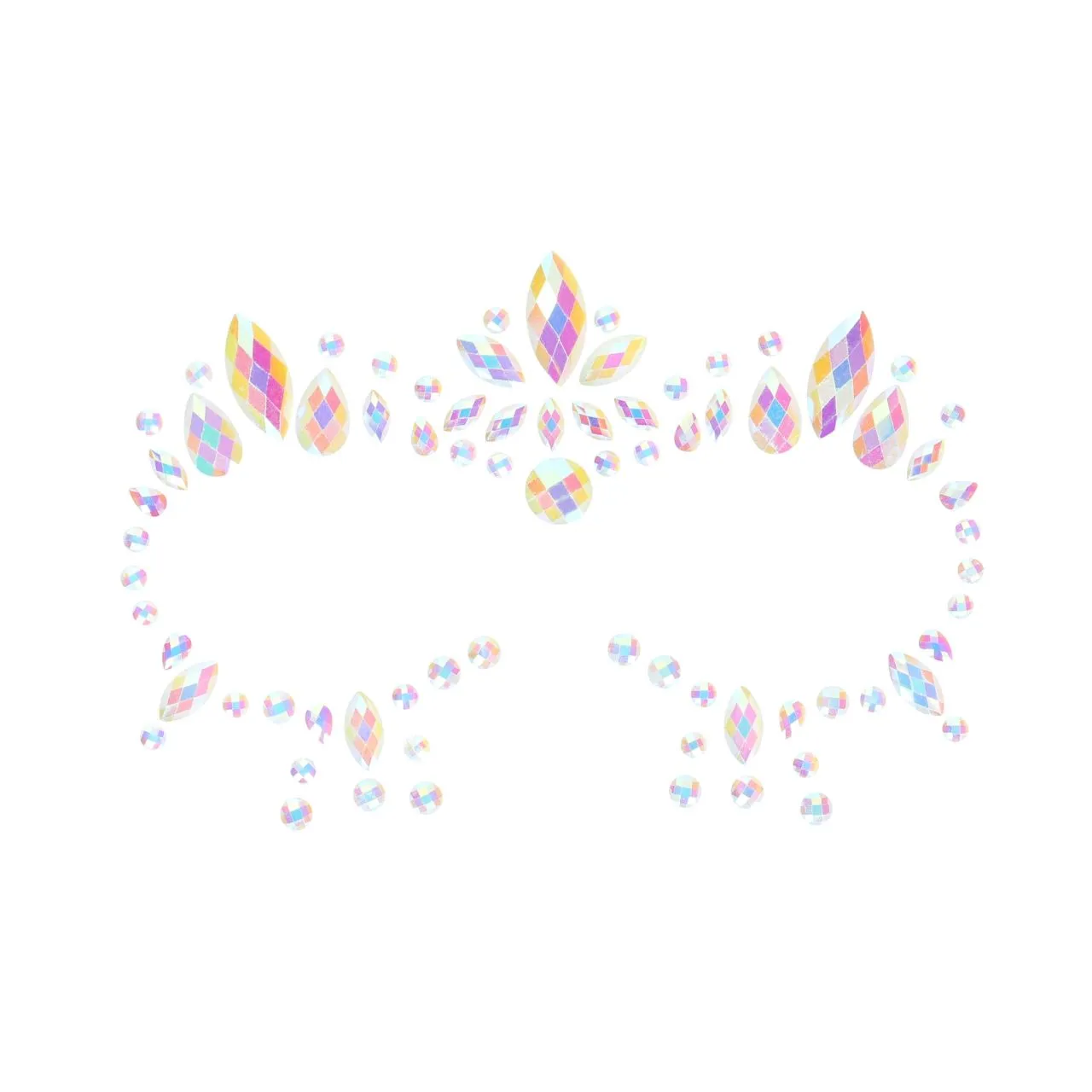 декоративное украшение (камни) на клеевой основе body jewelry stickers - face - glow in the dark - o в Москве