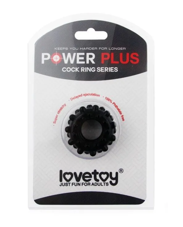 эрекционное кольцо lovetoy power plus 1433, черное в Москве