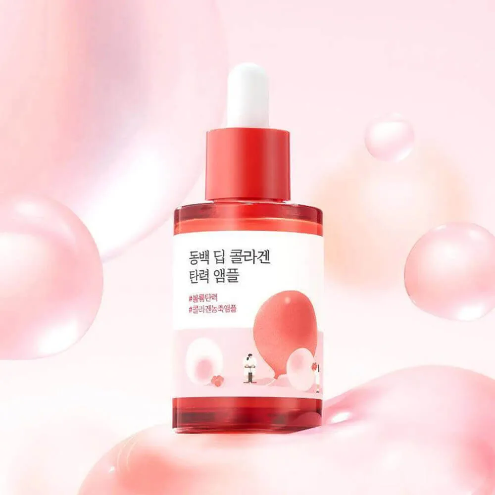 round lab camellia deep collagen firming ampoule, укрепляющая коллагеновая ампула с камелией 30 мл в Москве