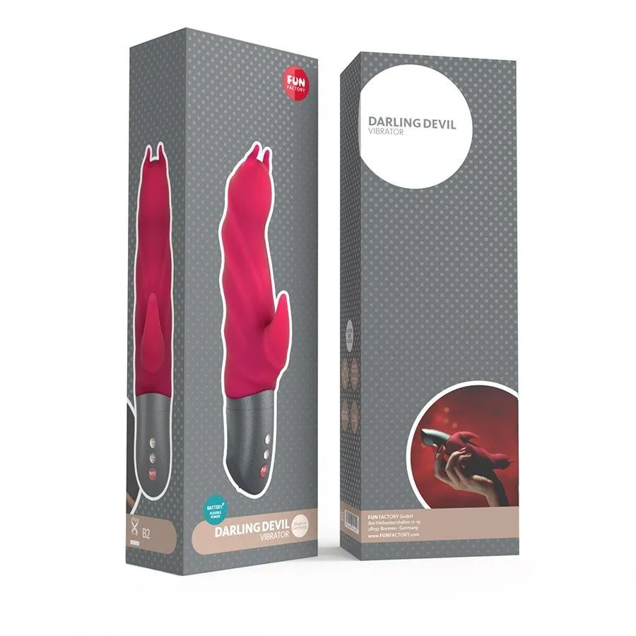 вибратор fun factory darling devil battery plus, малиновый в Москве