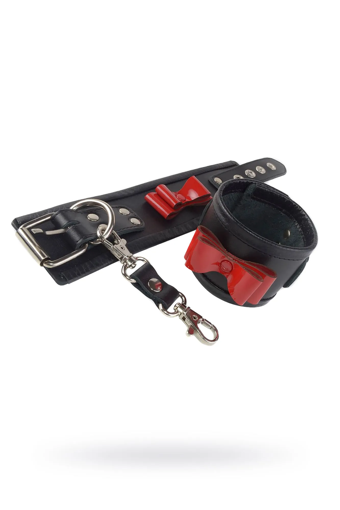 наручники sitabella, кожа, чёрные в Москве