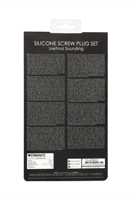 набор из трех стимуляторов уретры (струн) silicone screw plug set в Москве