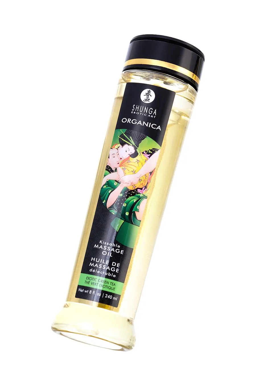 масло массажное shunga organica «зелёный чай» (exotic green tea), 240 мл в Москве