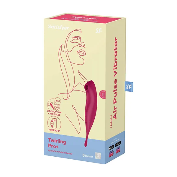 вакуумный массажер satisfyer twirling pro+ dark red 043906sa в Москве