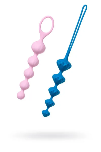 набор из 2 цепочек satisfyer beads colored 000862sa в Москве