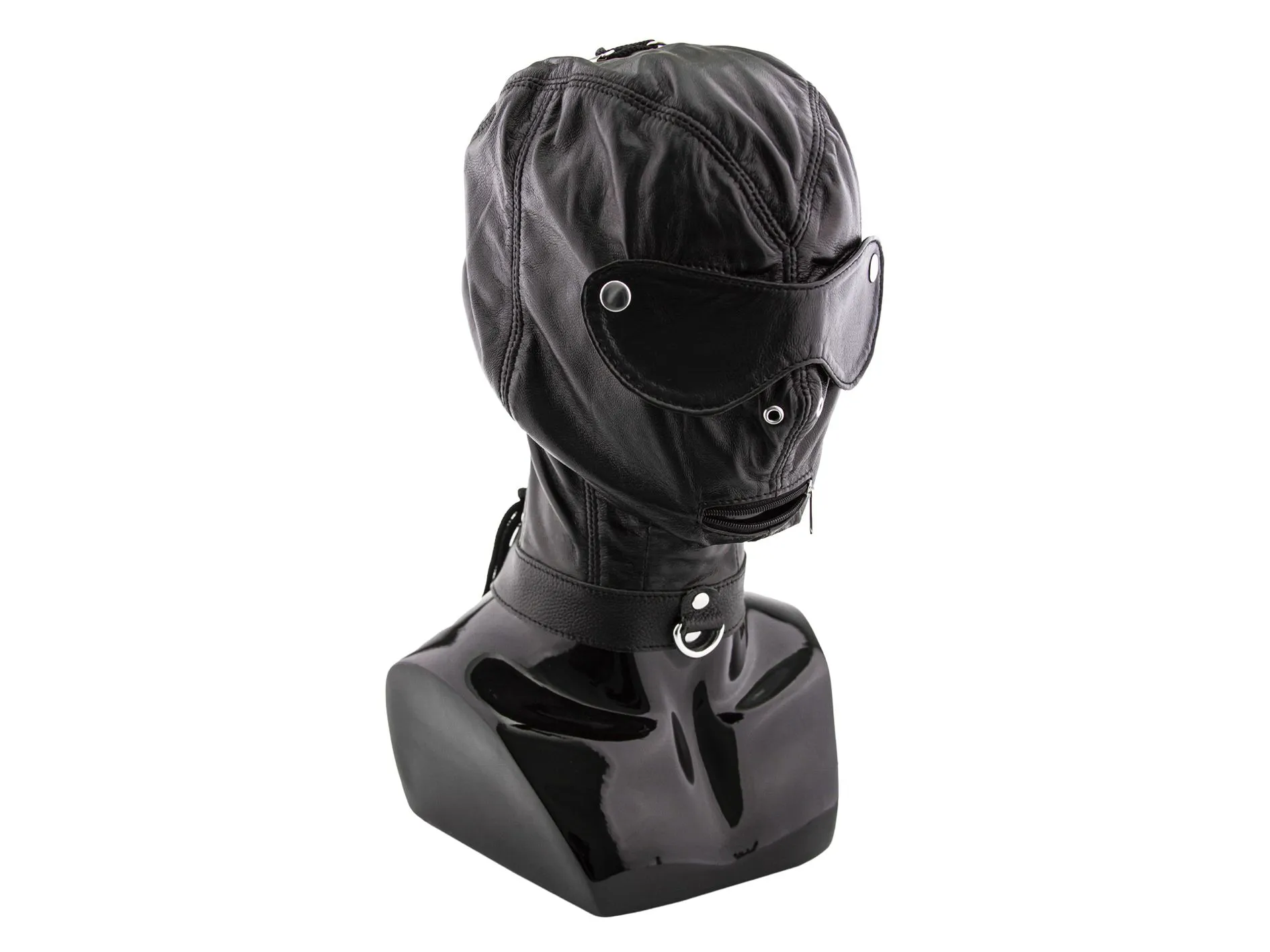 шлем pinkrabbit с ошейником и шорами, черный в Москве