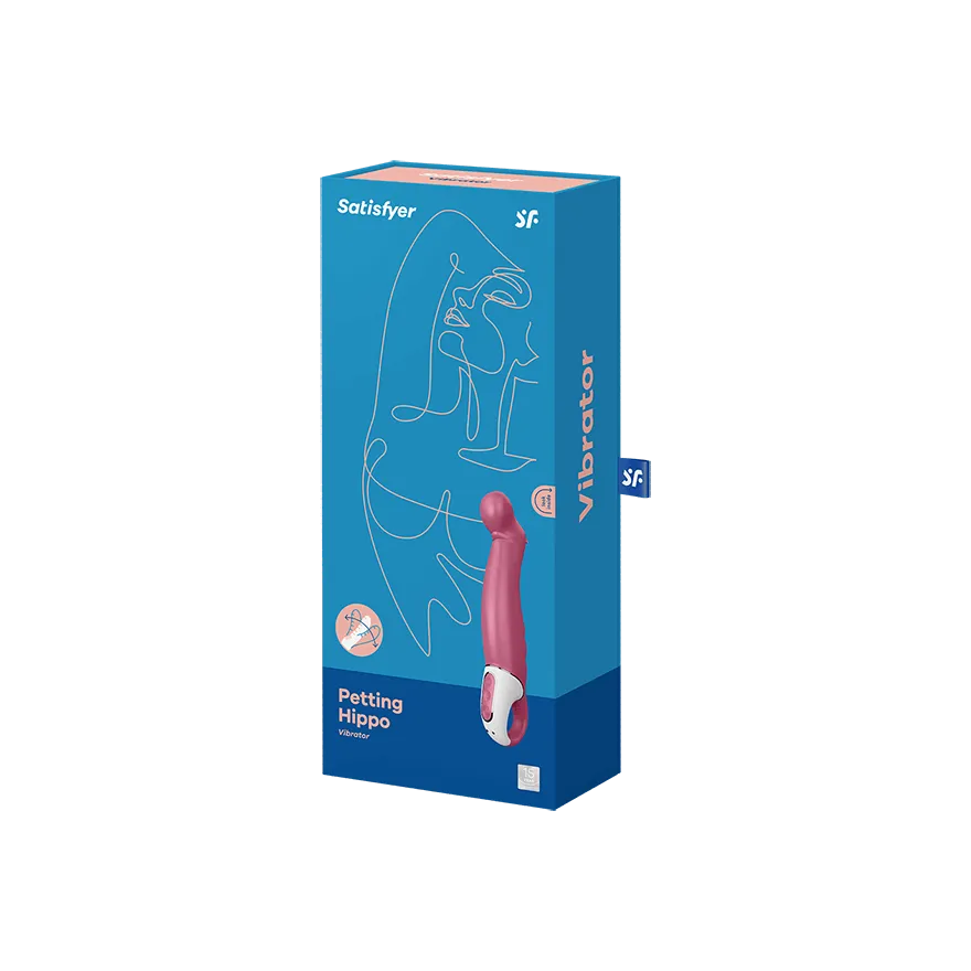 вибростимулятор satisfyer petting hippo, красный в Москве