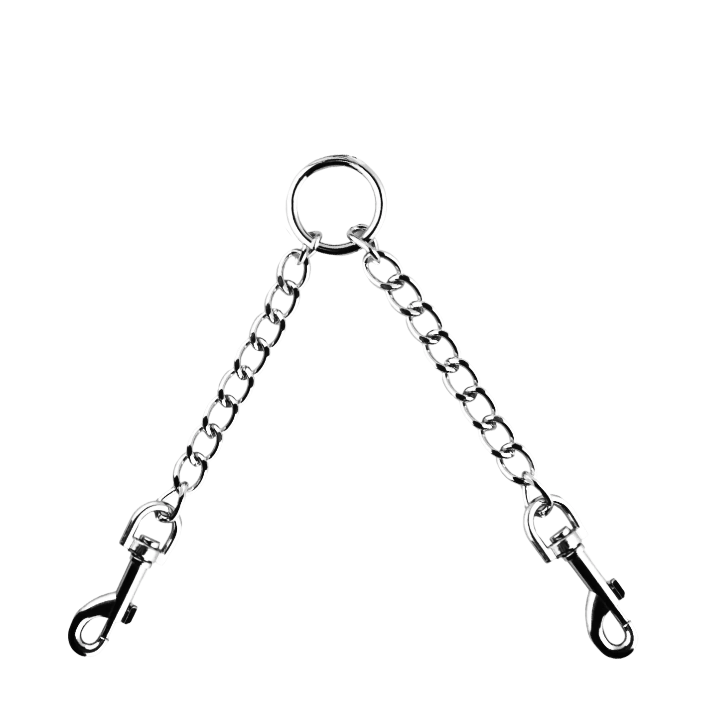 Две цепи PinkRabbit с карабинами по обе стороны, 15 см