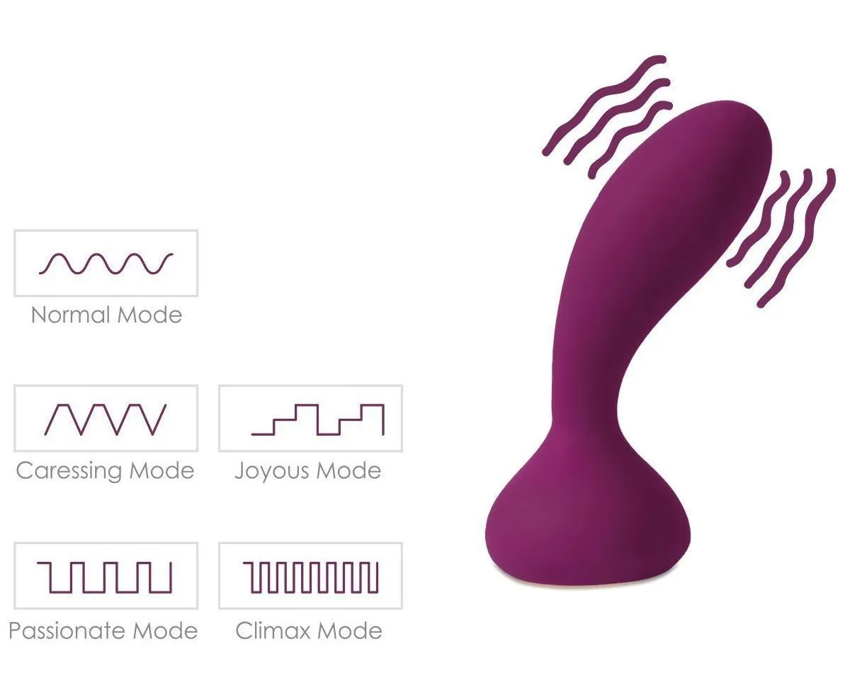 анальная пробка с вибрацией svakom judy, фиолетовая в Москве