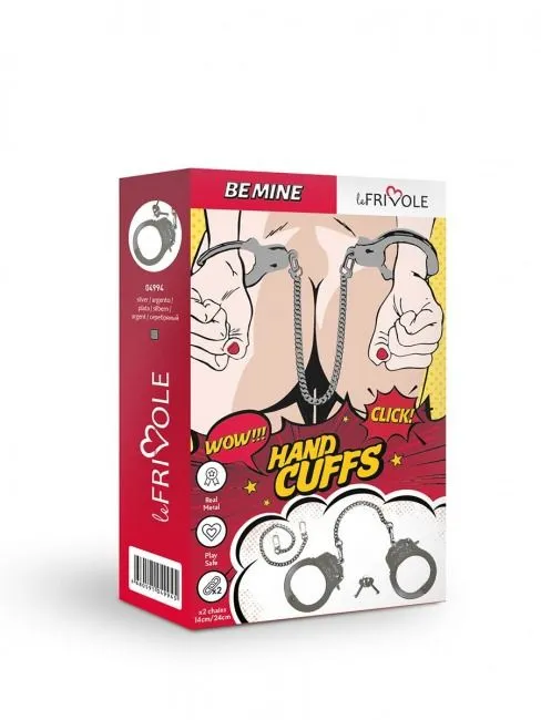 наручники декоративные со сменными цепями le frivole be mine, металл в Москве