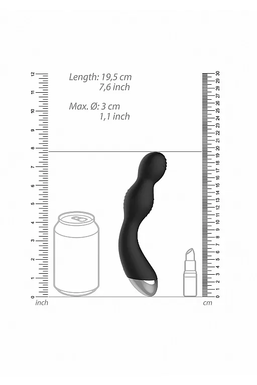 вибромассажер для точки g с электростимуляцией и пультом управления e-stim g/p-spot vibrator в Москве