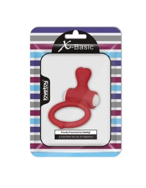 эрекционное виброкольцо lovetoy power heart, красное в Москве