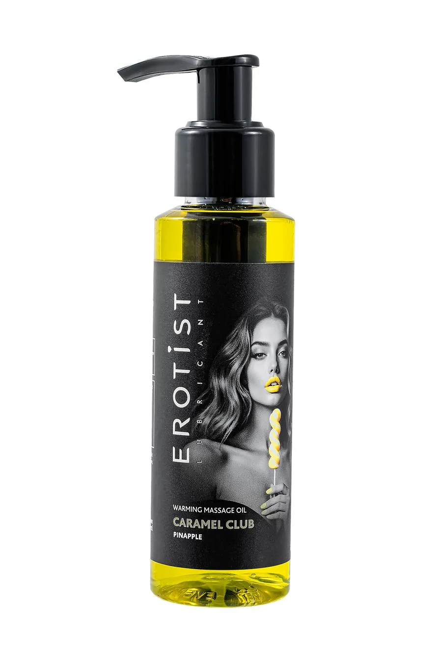 разогревающее массажное масло erotist caramel club ананас, 100 мл. в Москве