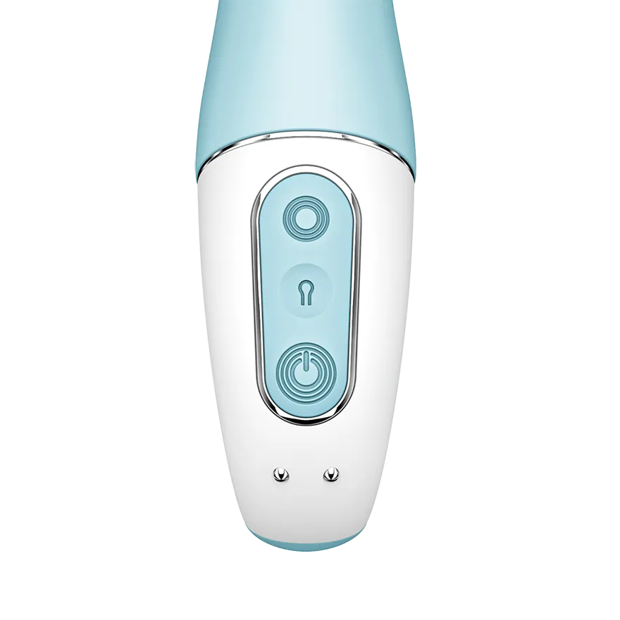 вибратор с функцией расширения satisfyer air pump vibrator 5+ blue 038544sa в Москве