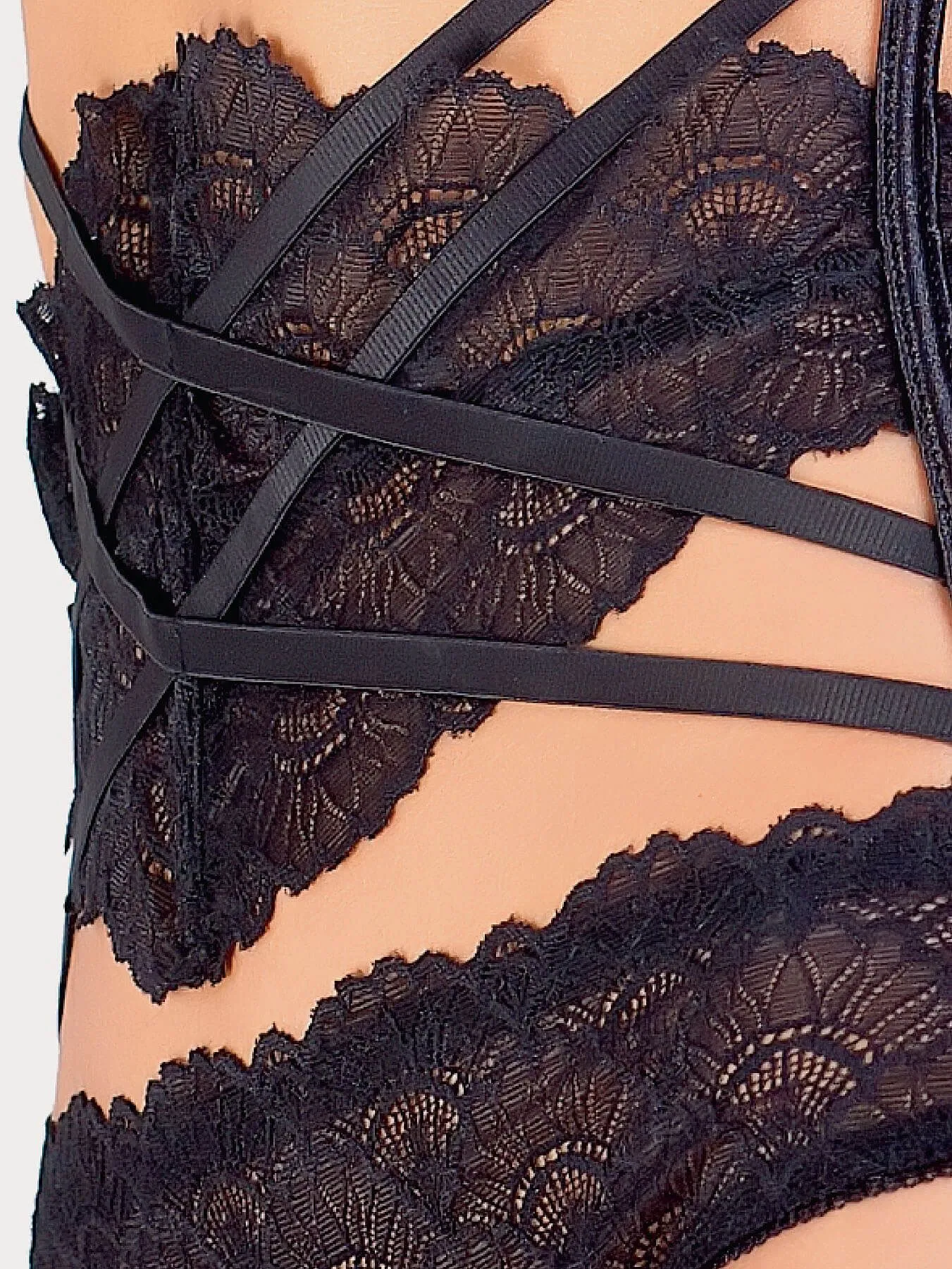 Эротическое комплект istinto di opium, черный в Москве