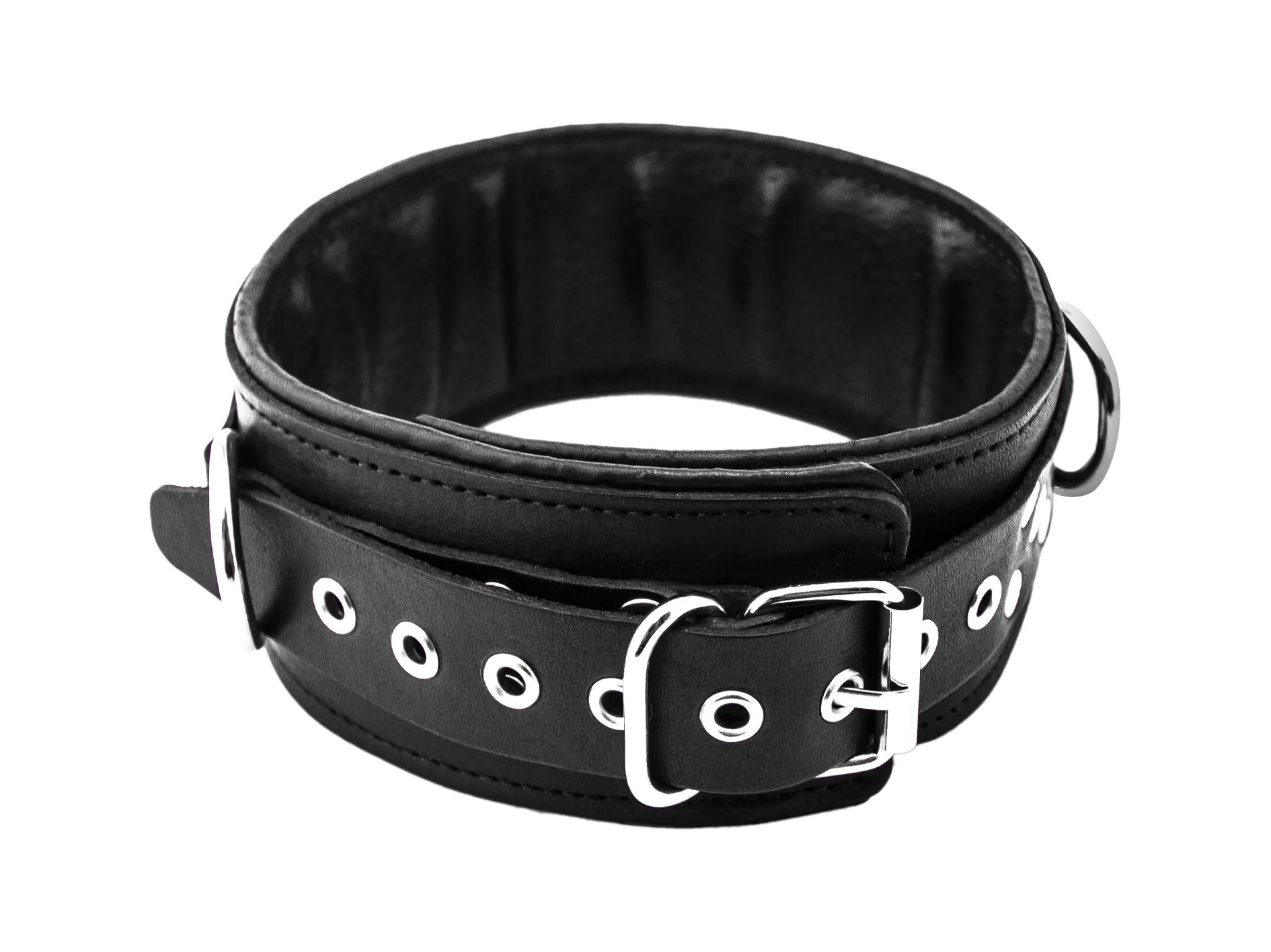 ошейник pinkrabbit на мягкой подкладке, чёрный в Москве