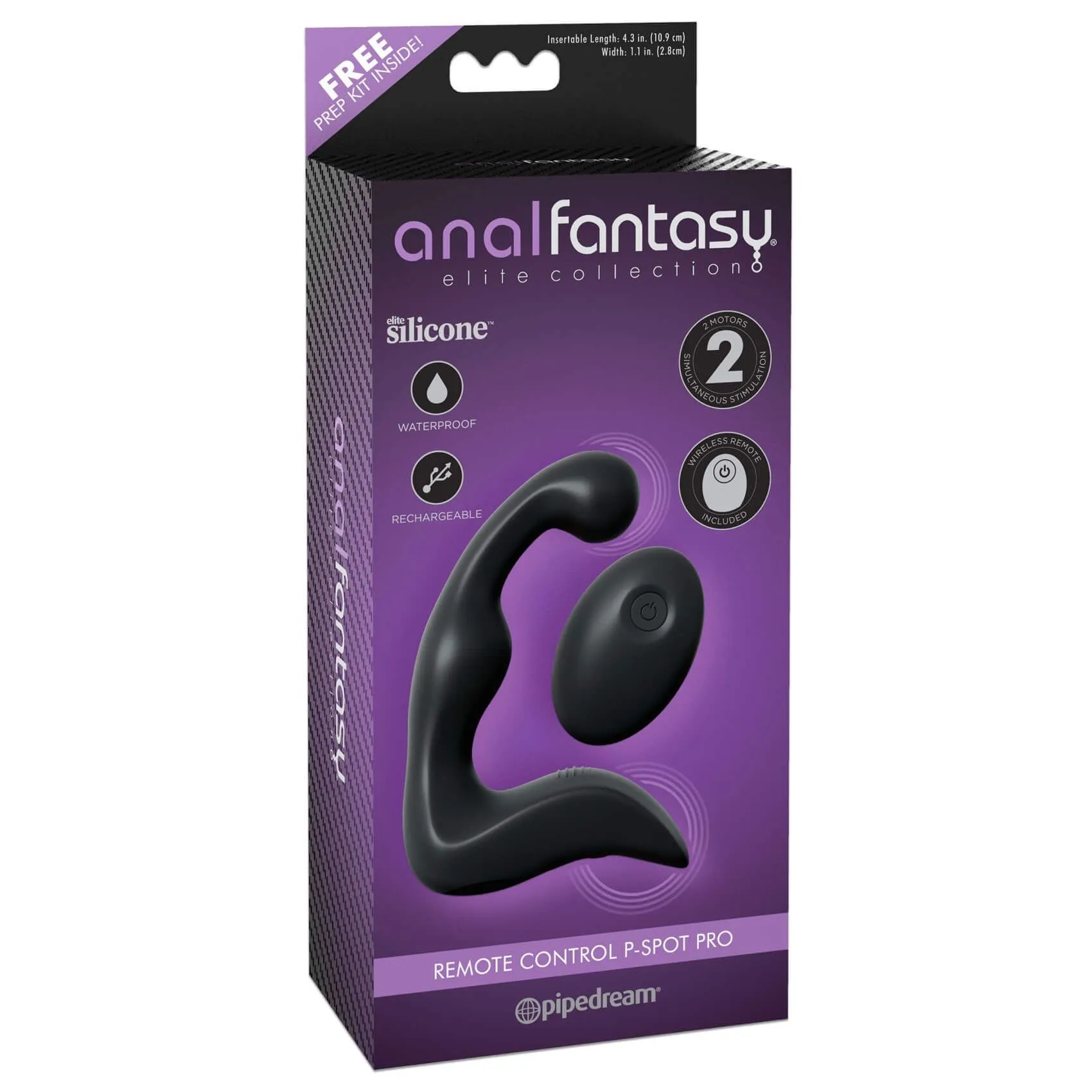 вибростимулятор простаты простаты pipedream anal fantasy p-spot pro, черный в Москве