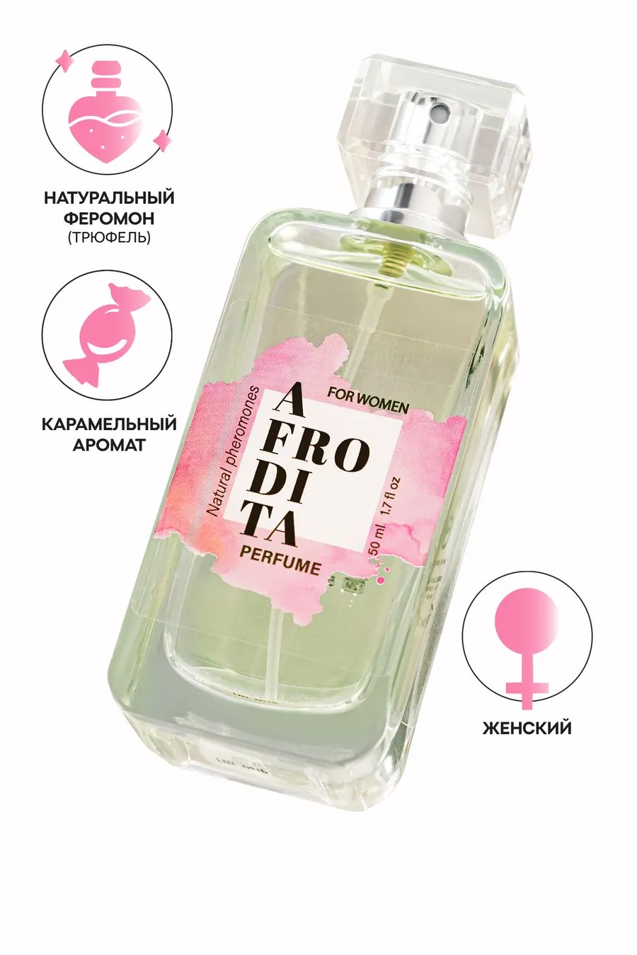 парфюмированный спрей secret play afrodita для женщин, с феромонами, 50 мл в Москве