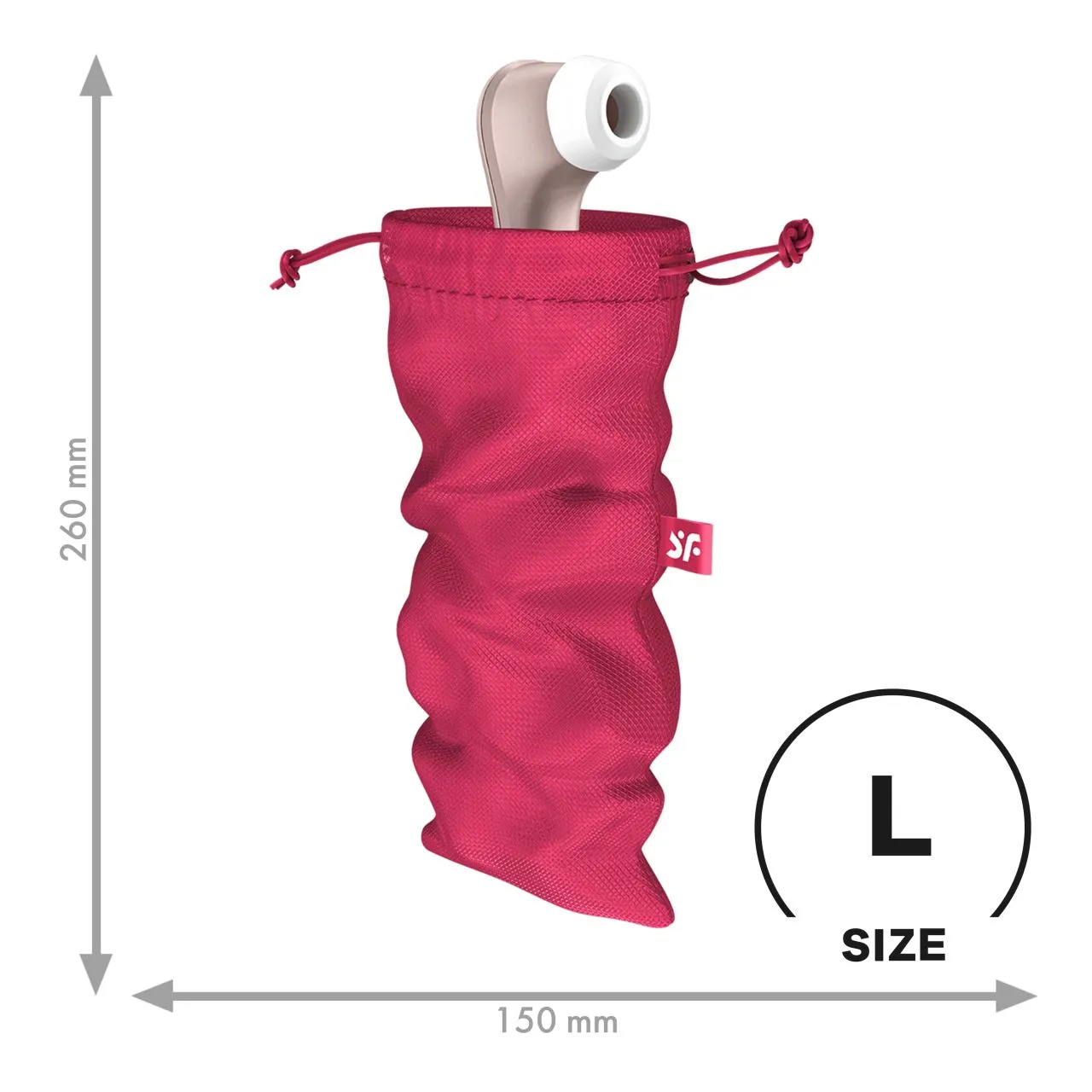 мешочек для хранения вибромассажера treasure bag l (pink) в Москве