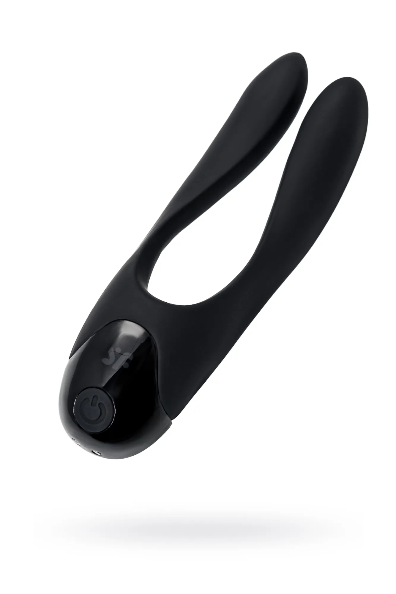 Многофункциональный стимулятор для пар Satisfyer Partner Candy Cane, силикон, чёрный