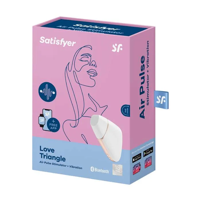 вибро-вакуумно-волновой стимулятор satisfyer love triangle, белый в Москве