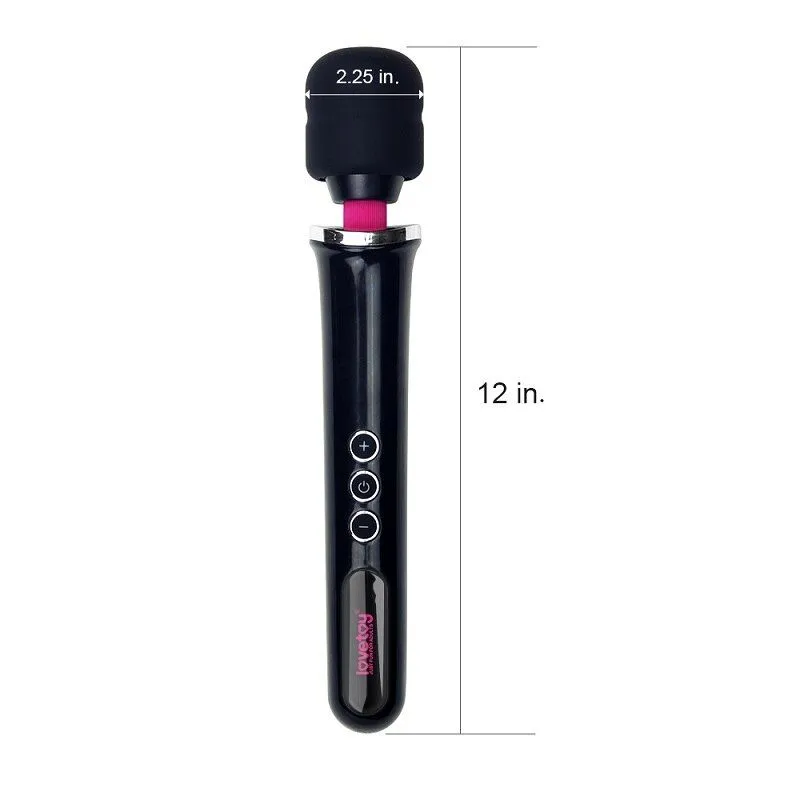 массажер lovetoy training master ultra powerful rechargeable body wand, черный в Москве