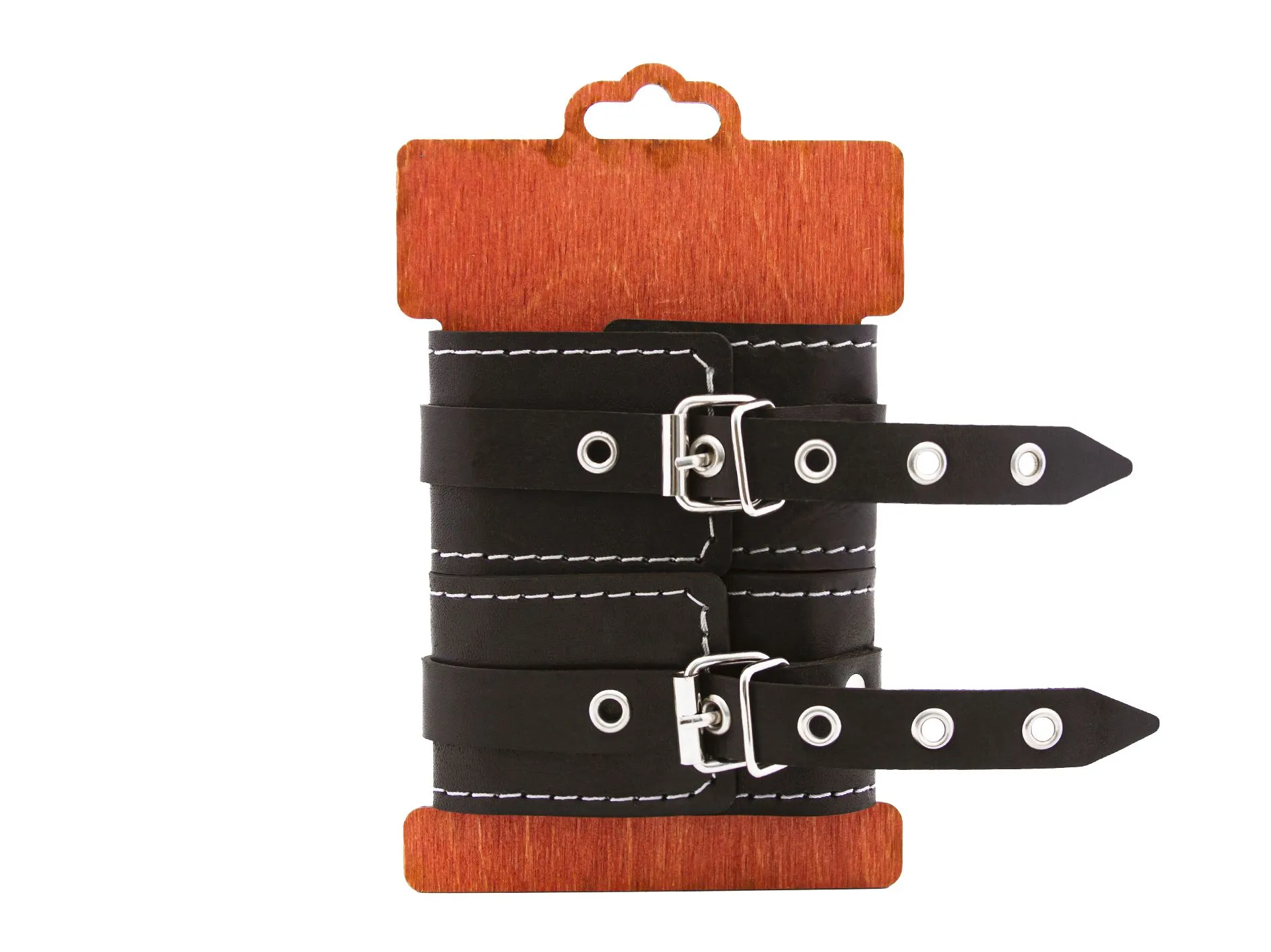 оковы pinkrabbit из натуральной кожи, с белой строчкой в Москве