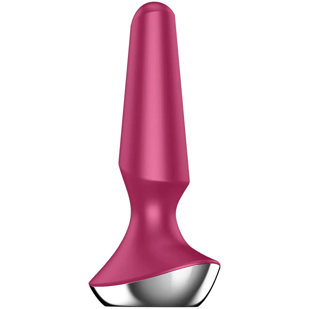 анальная пробка с вибрацией satisfyer plug ilicious 2 (малиновый)  в Москве