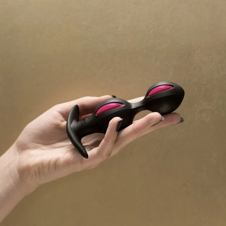 анальные шарики fun factory b balls, черно-малиновые в Москве