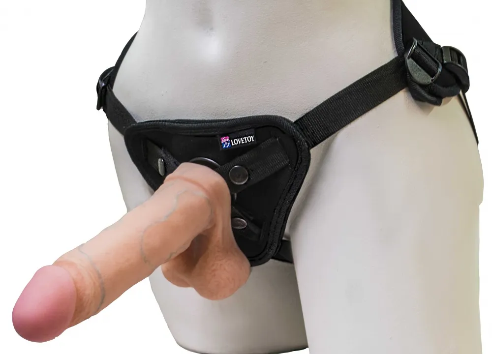 страпон с двумя насадками uni strap 8 black belt champion 531503ru в Москве