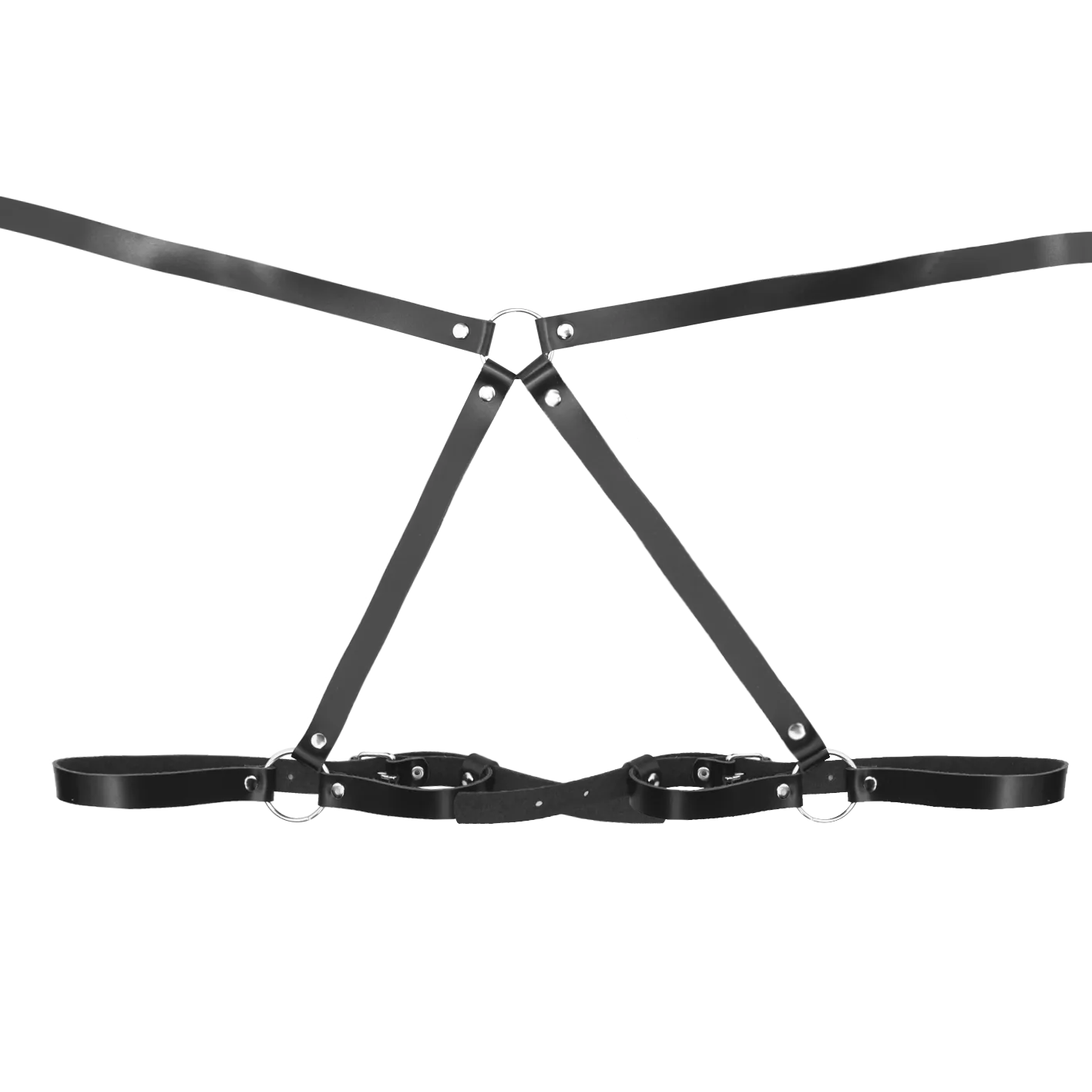 Эротическое бондажный комплект pinkrabbit бэк на ягодицы, черный в Москве