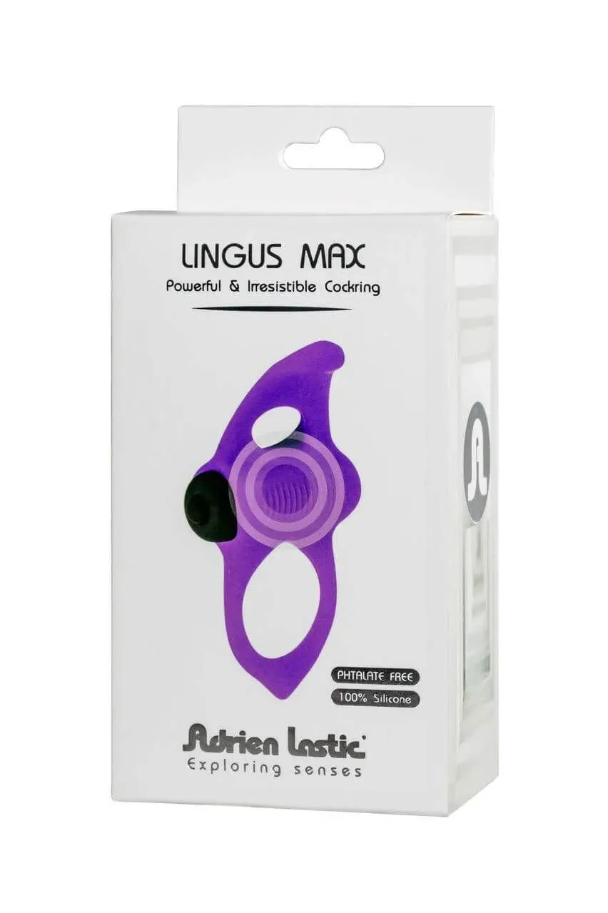 виброкольцо adrien lastic lingus max fun 3, фиолетовое в Москве
