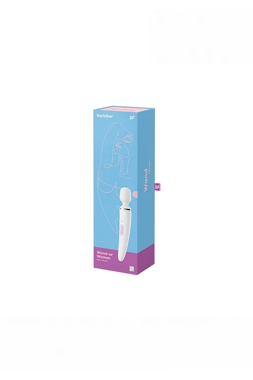 Универсальный вибромассажер Satisfyer Wand-er Woman (White/Chrome)