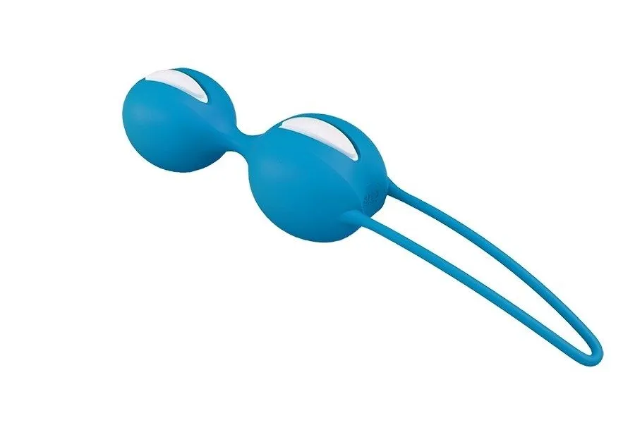 вагинальные шарики fun factory smartballs duo, ярко-голубые в Москве